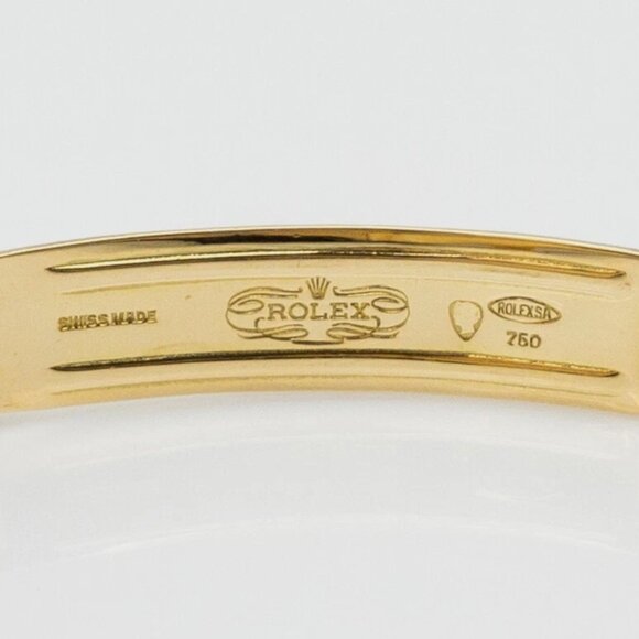 ROLEX DATEJUST PRESIDENT 18k Yellow Gold Ladies Watch PAPERS + BOX - Picture 5 of 6